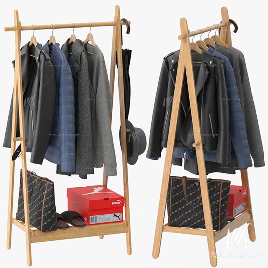 LANGRIA Foldable Bamboo Clothes